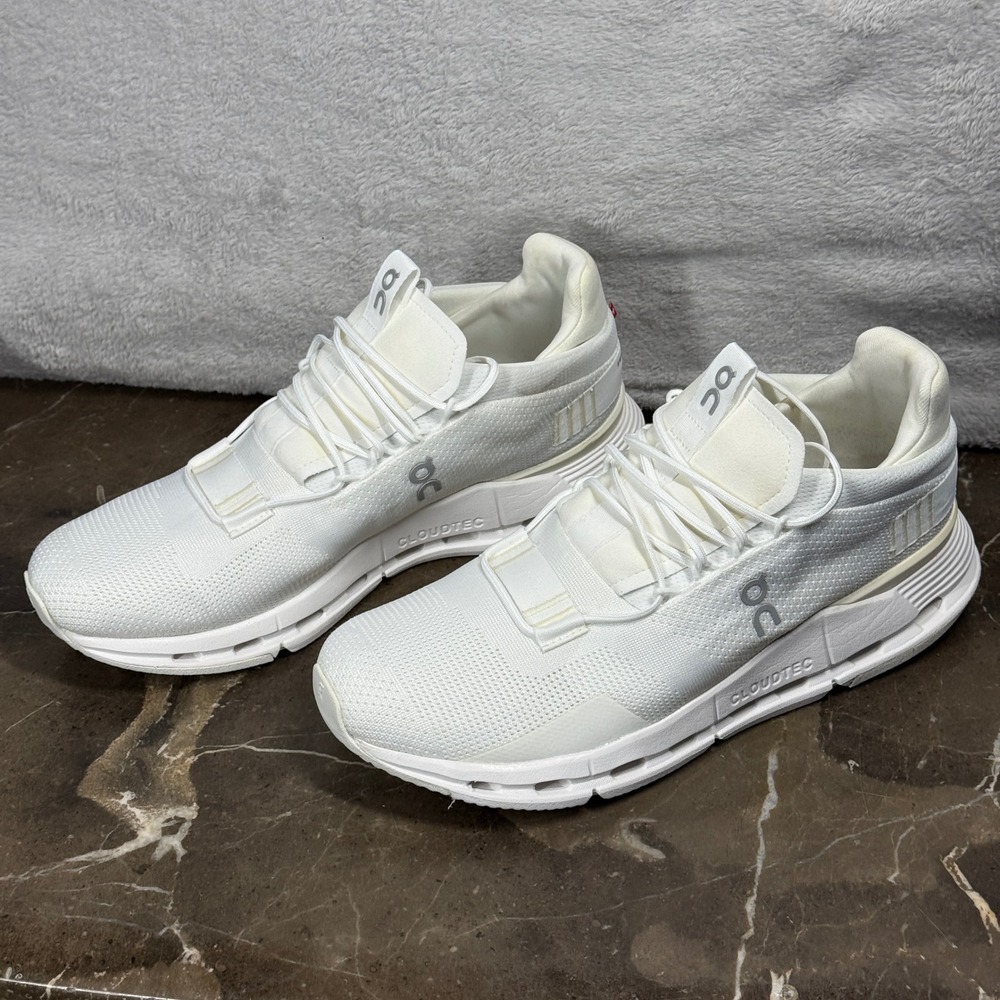 On Cloudnova Sneakers Mens 9.5 White 26.98227 Running Shoes Lifestyle